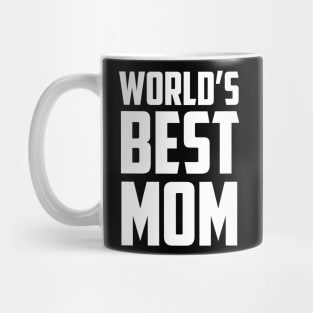 World's Best Mom Bold White Mug